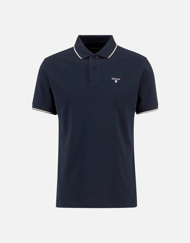 Fielding Tipped Collar Polo Shirt - Navy