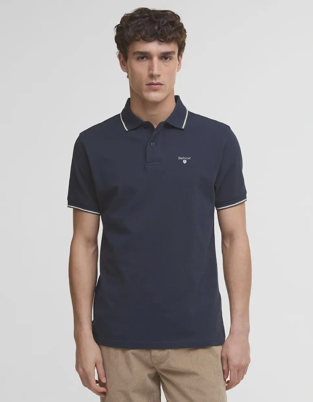 Fielding Tipped Collar Polo Shirt - Navy, 6 of 5