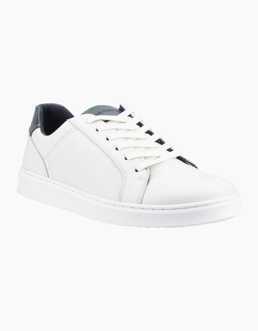Hush Puppies Men's White Madden Trainers - Size: 9