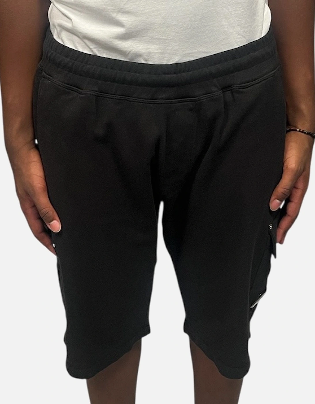 Fleece Cargo Short - Black