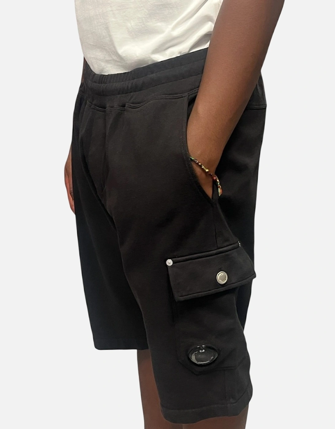 Fleece Cargo Short - Black, 5 of 4