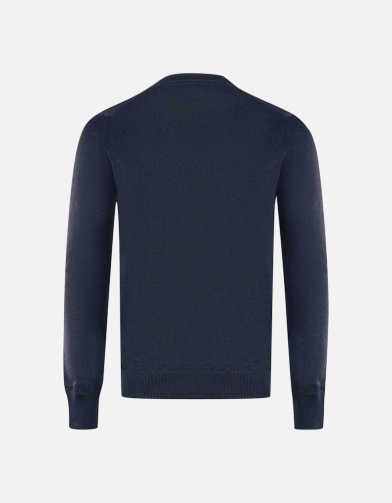 Lyle & Scott Navy Blue Golf V-Neck Sweater