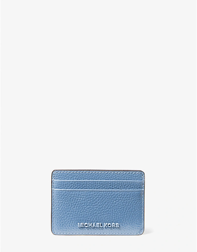 Jet Set Pebbled Leather Card Case