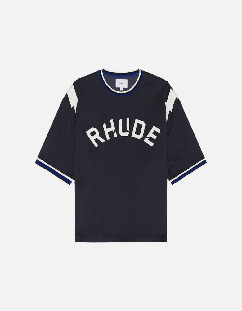 Lightning Ringer T-shirt Navy