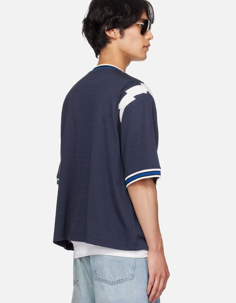 Lightning Ringer T-shirt Navy