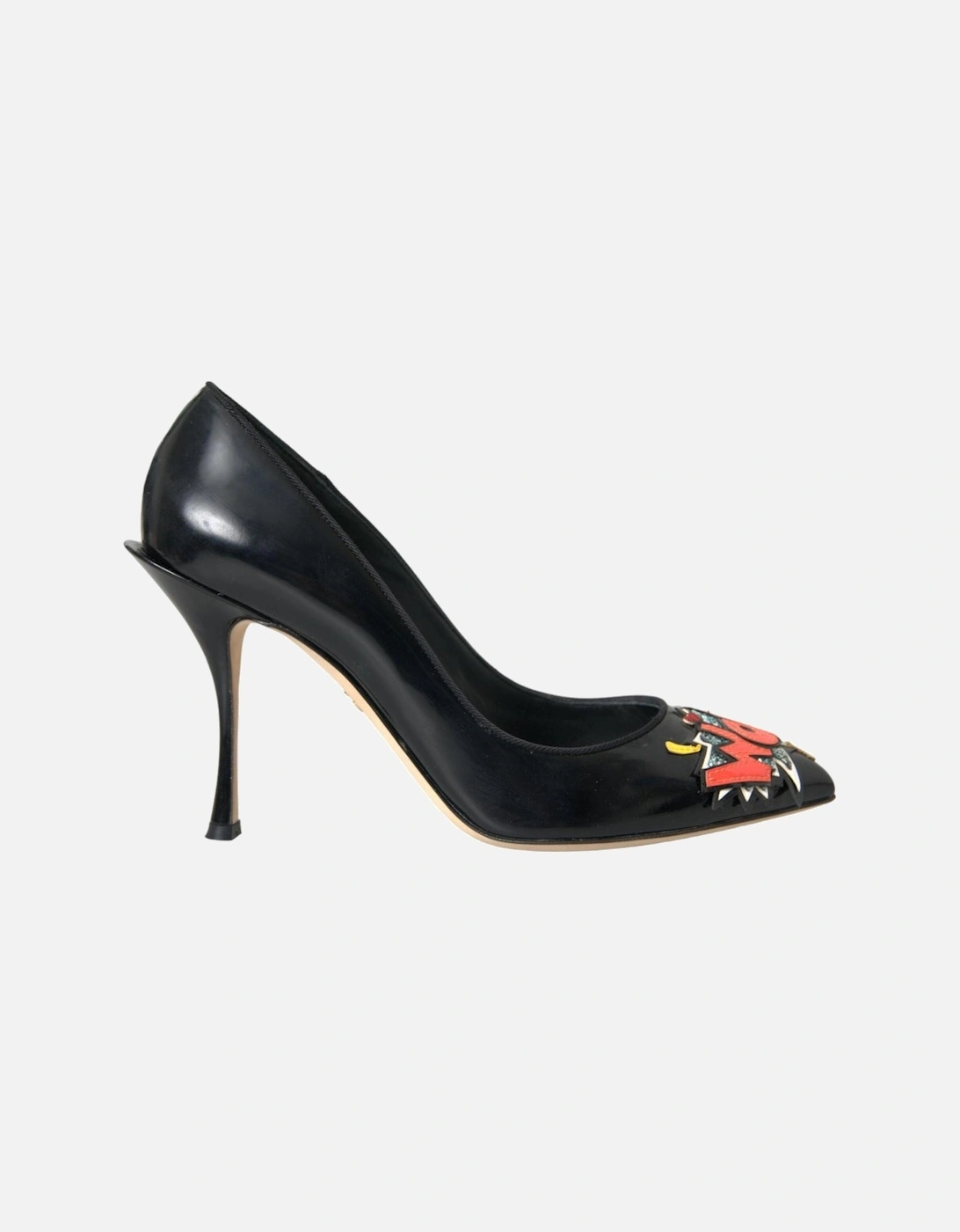 PointedToe Pump Black Patent Leather Women, 7 of 6