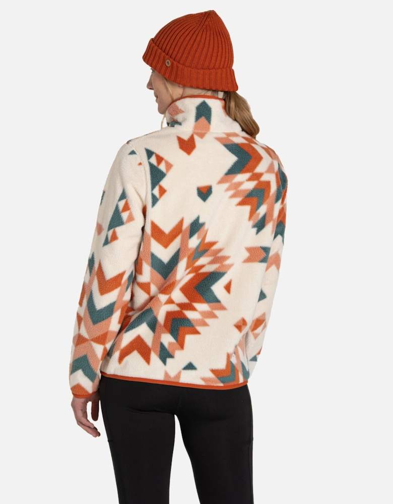 Womens/Ladies Massey Geometric Overhead Fleece Top