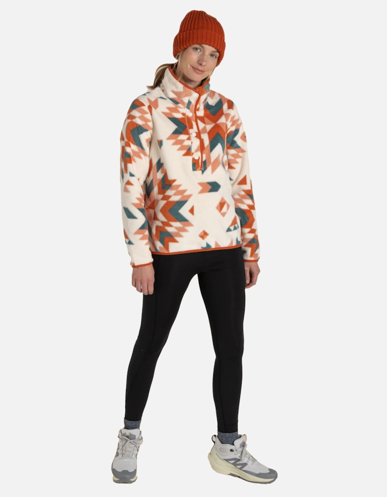 Womens/Ladies Massey Geometric Overhead Fleece Top