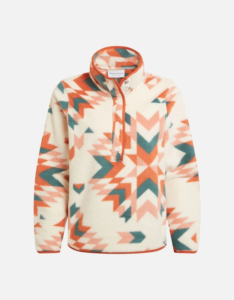 Womens/Ladies Massey Geometric Overhead Fleece Top