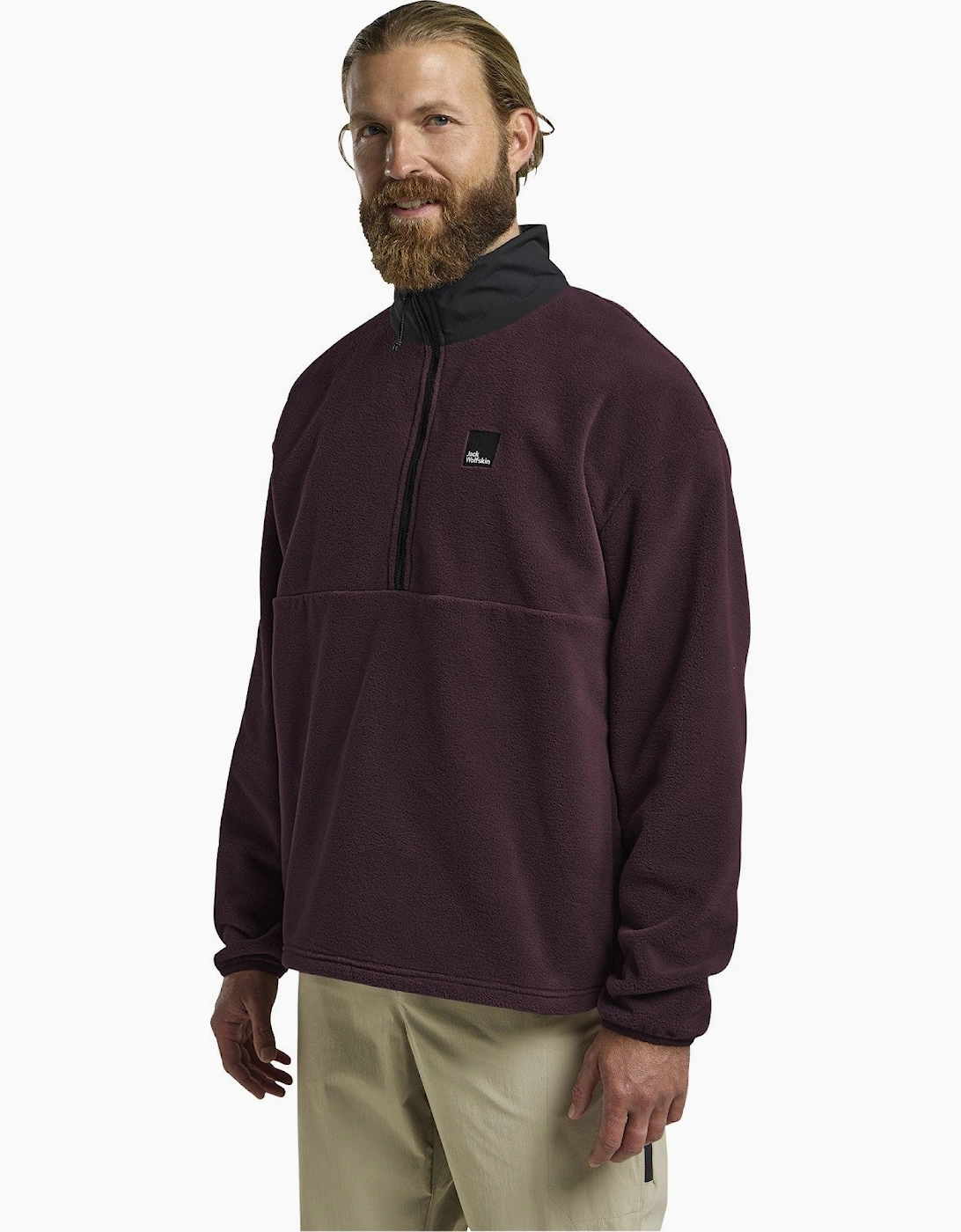 Jack Wolfskin Men's Jack Wolfskin Mens Sumetro Half Zip Fleece - Amaranth