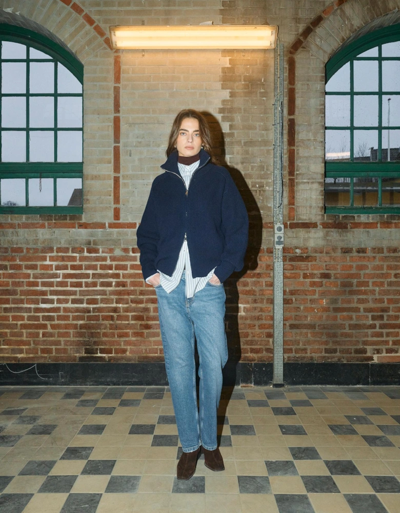 Amity zip knit cardigan
