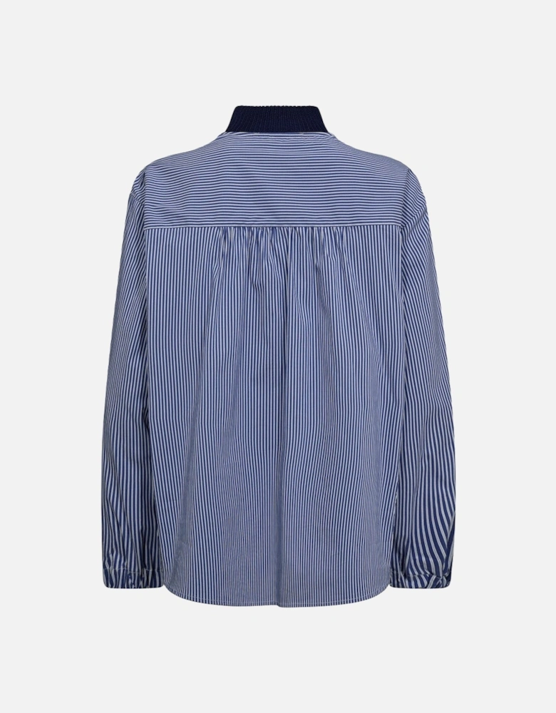 Juella long sleeve stripe combi knit