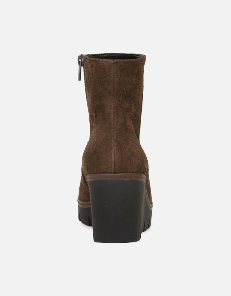 Utopia Womens Wedge Heel Ankle Boots