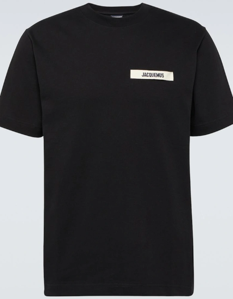The Gros Grain Logo T Shirt Black
