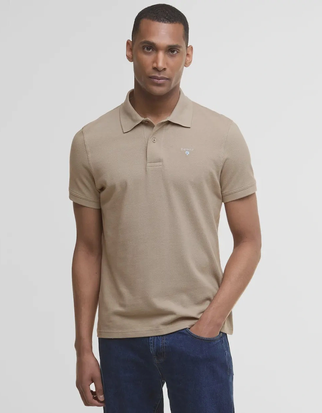 Sports Polo Shirt - Washed Stone, 6 of 5