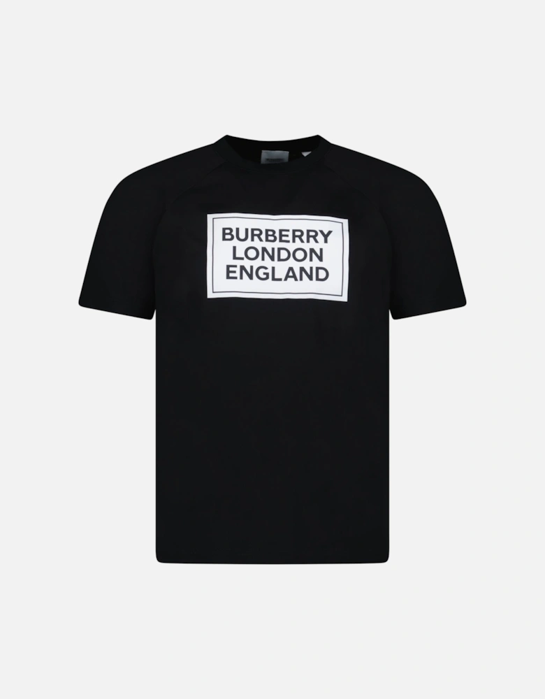 'Margot' London England Logo T-Shirt Black