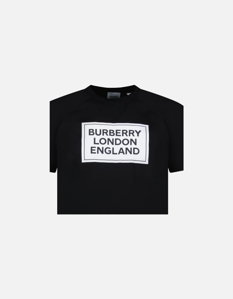 'Margot' London England Logo T-Shirt Black
