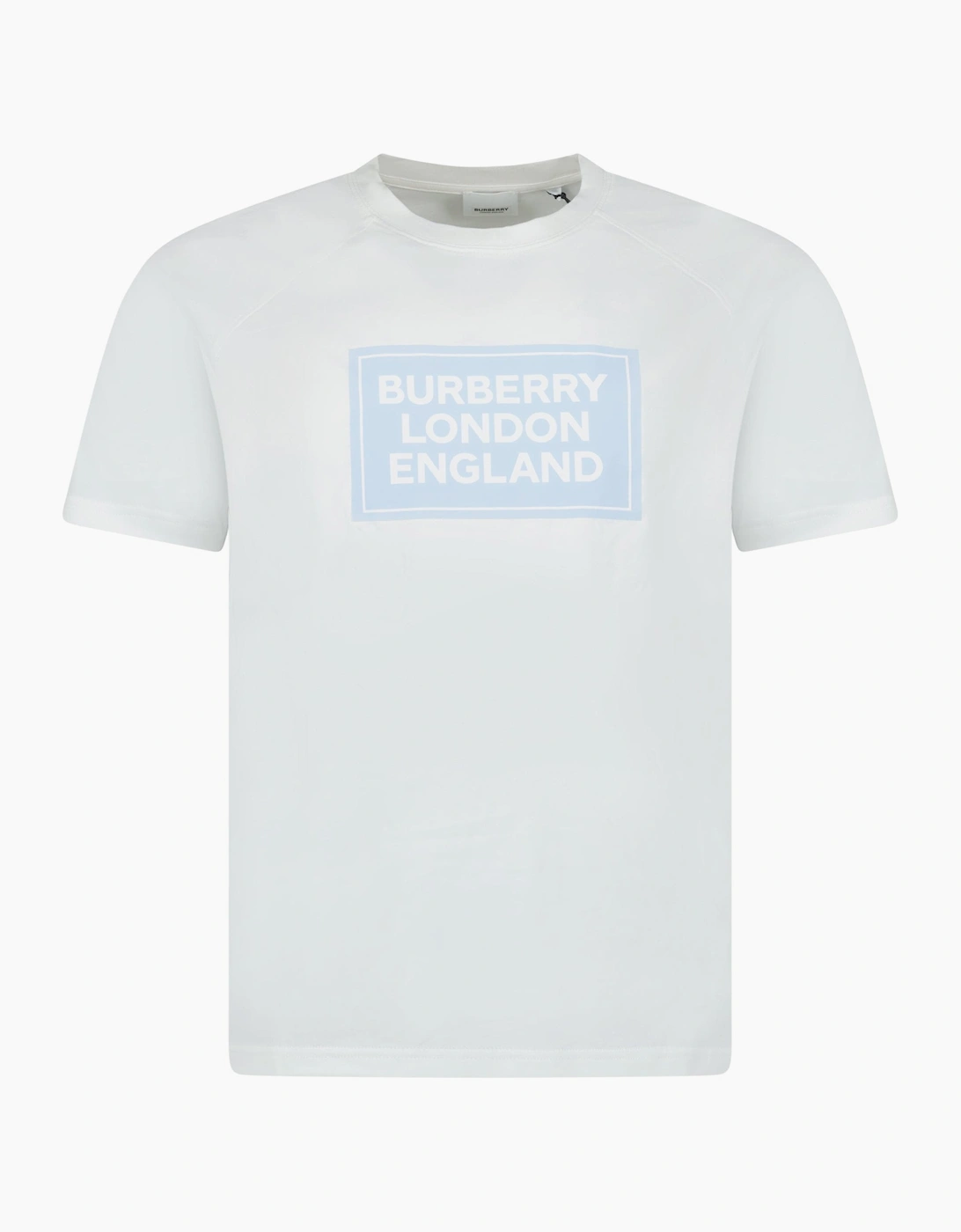 Burberry Women's White 'Margot' London England Logo T-Shirt  14 L