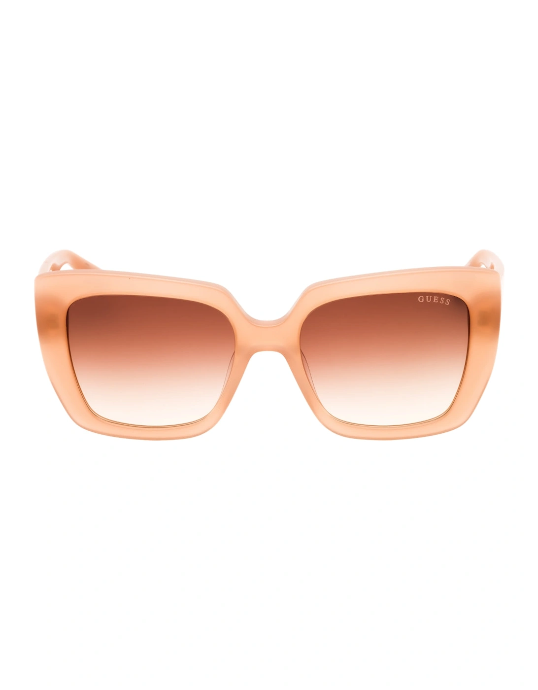 Shiny Beige Frame Gradient Brown Sunglasses, 3 of 2