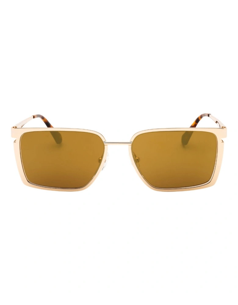 Yoder Gold Mirrored Sunglasses