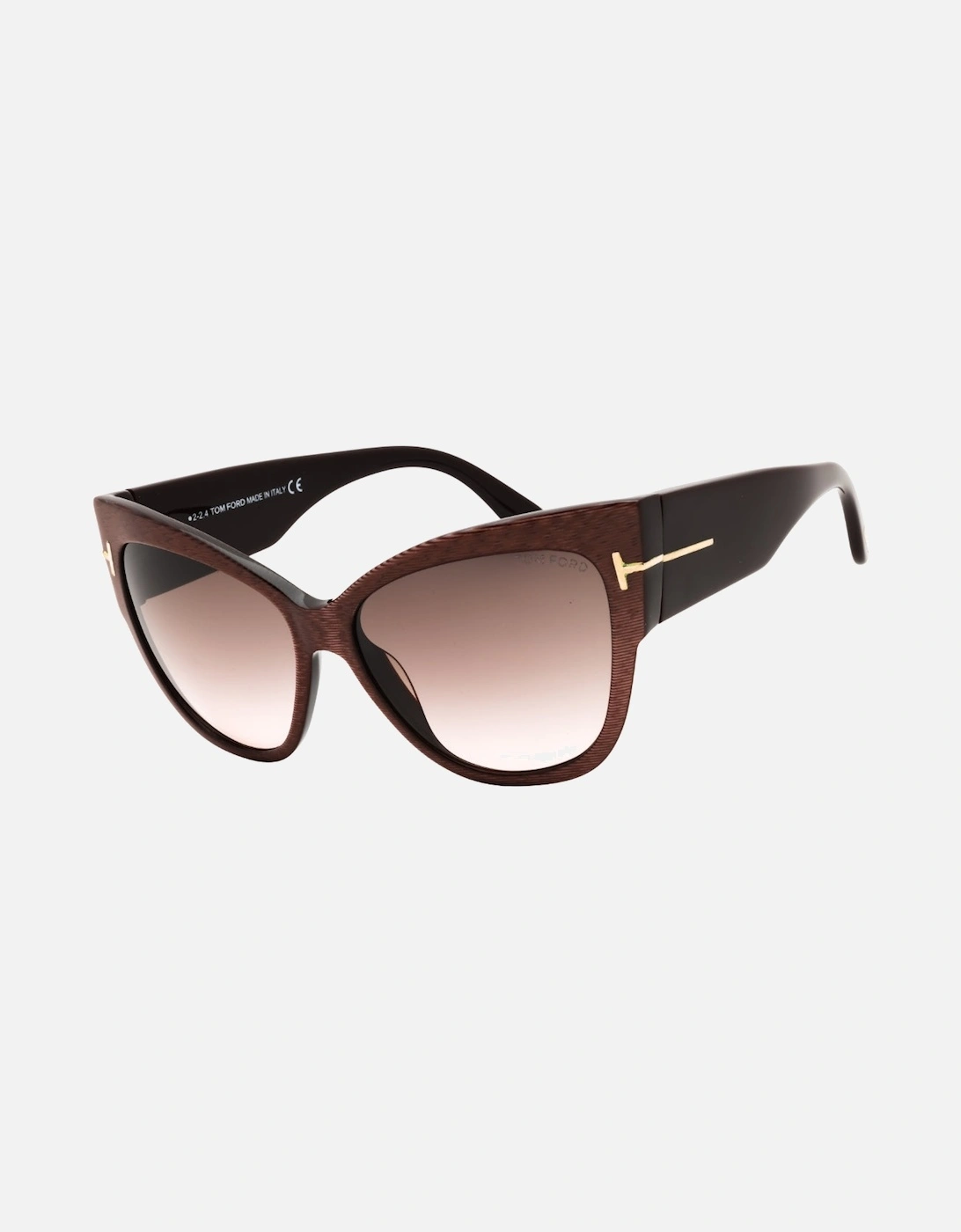 Dark Brown Framed Gradient Brown Lensed Sunglasses