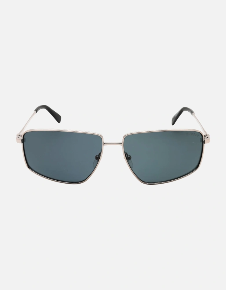 Shiny Gunmetal Frame Smoke Polarized Sunglasses