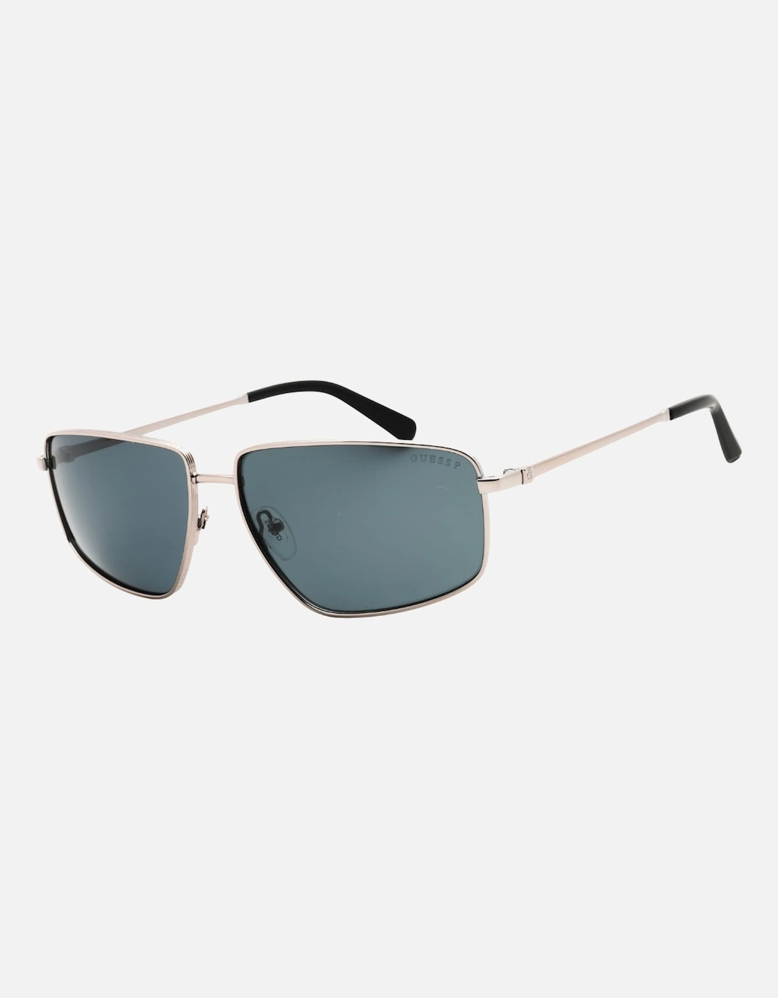Shiny Gunmetal Frame Smoke Polarized Sunglasses