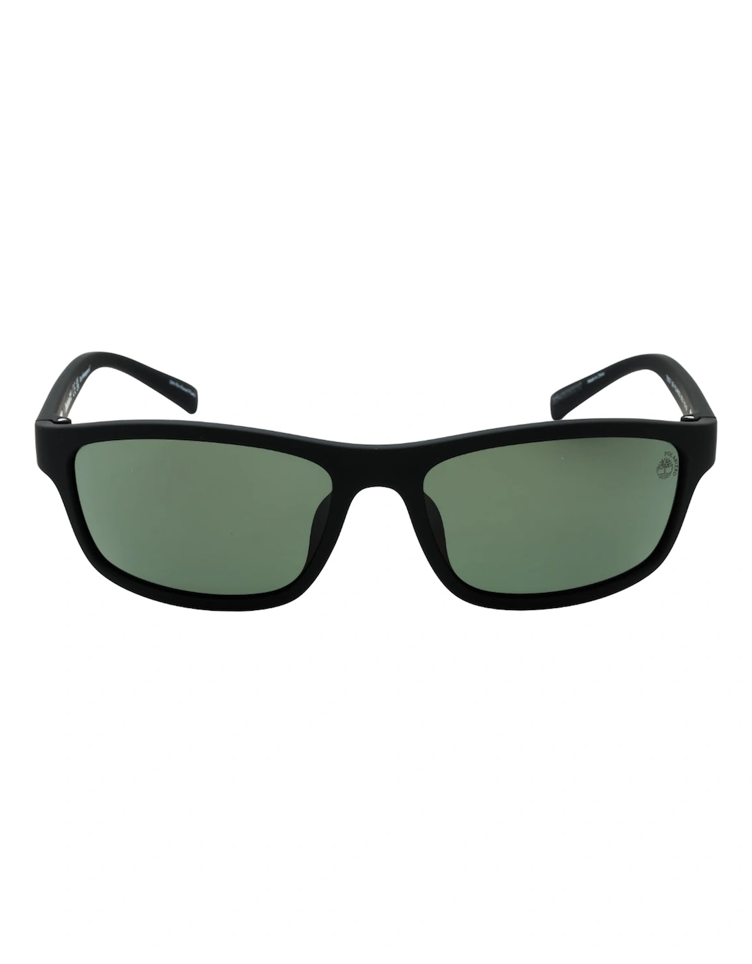 Matte Black Frame Green Polarized Lens Sunglasses, 3 of 2