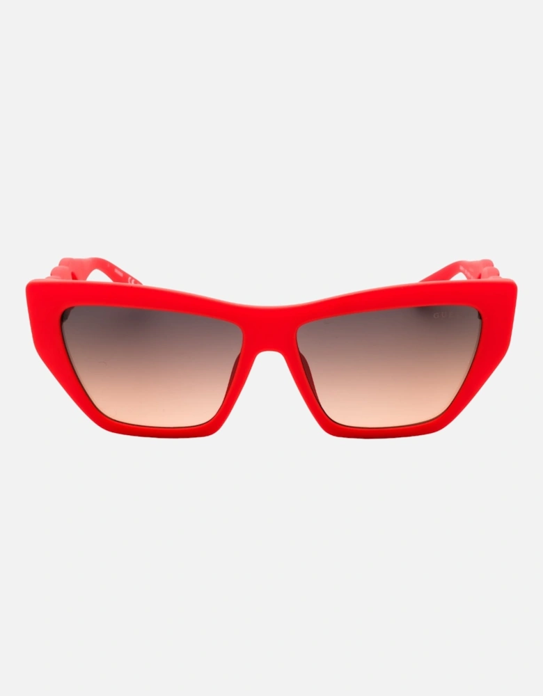Matte Pink Frame Gradient Smoke Sunglasses