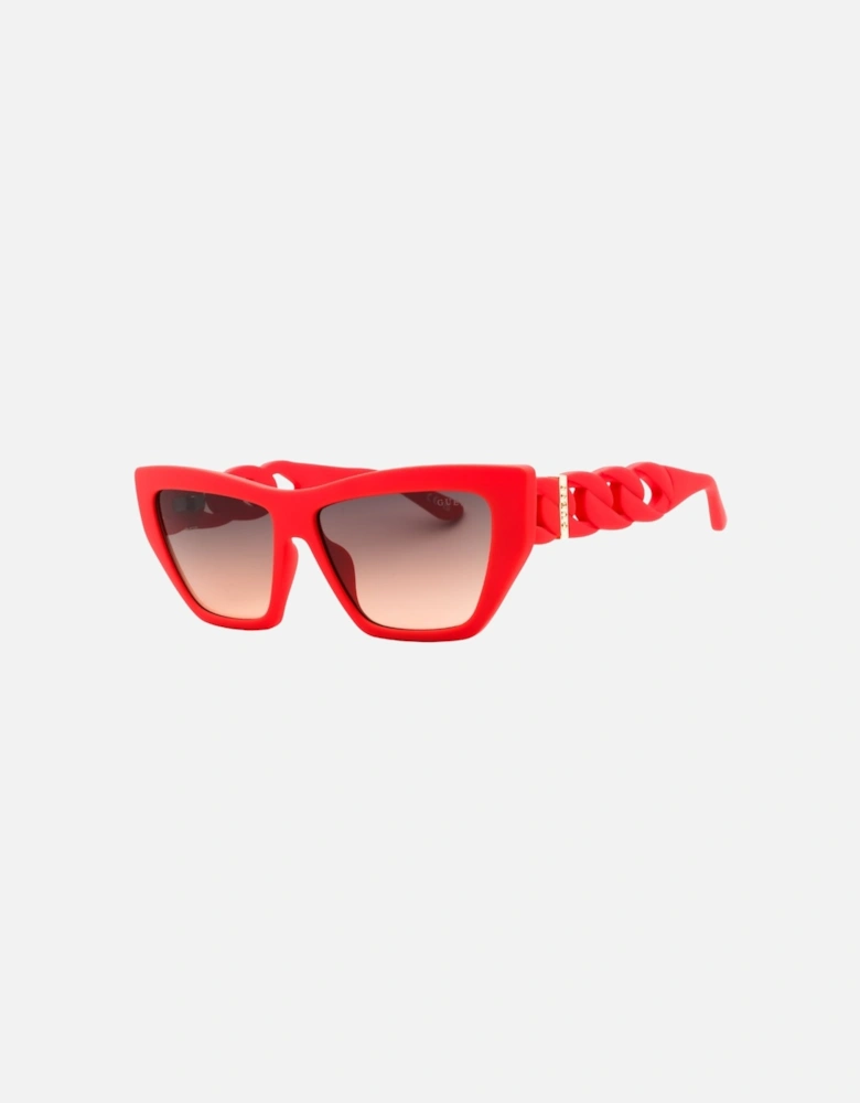 Matte Pink Frame Gradient Smoke Sunglasses