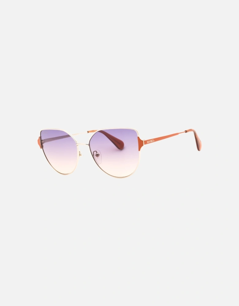 Gold Frame Gradient Violet Sunglasses