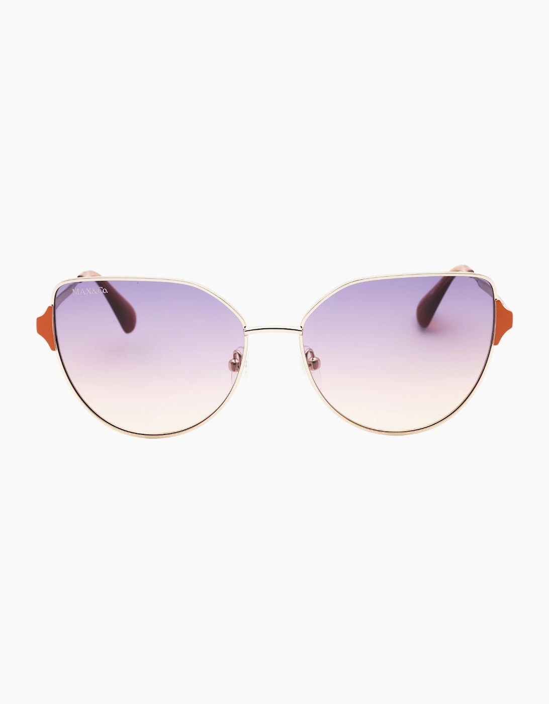 Max & Co Women's Gold Frame Gradient Violet Sunglasses - Size: One Size