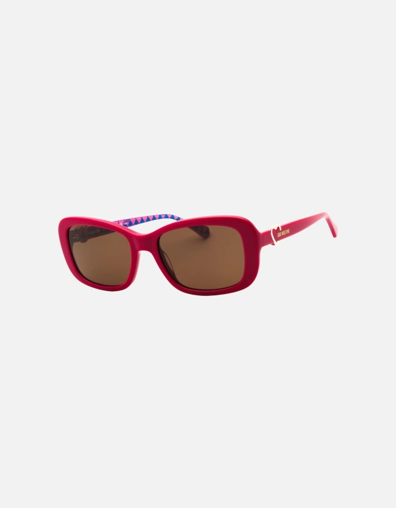 Fuchsia Pink Frame Brown Lensed Sunglasses