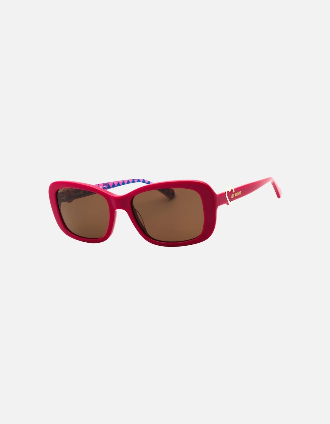 Fuchsia Pink Frame Brown Lensed Sunglasses
