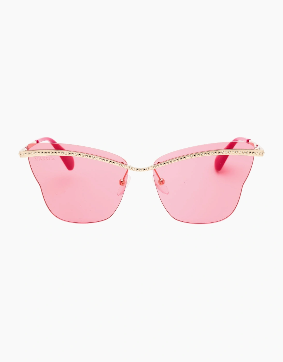 Women's Max & Co Gold Frame Bordeaux Gradient Sunglasses - Size: ONE size