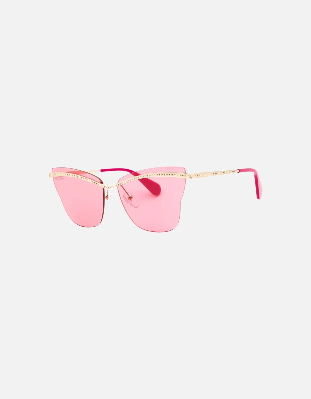 Gold Frame Bordeaux Gradient Sunglasses