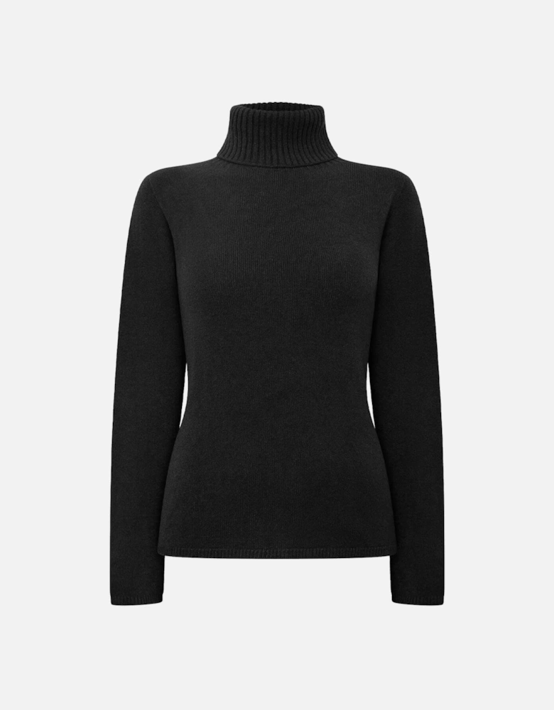 Black Polo Neck Jumper