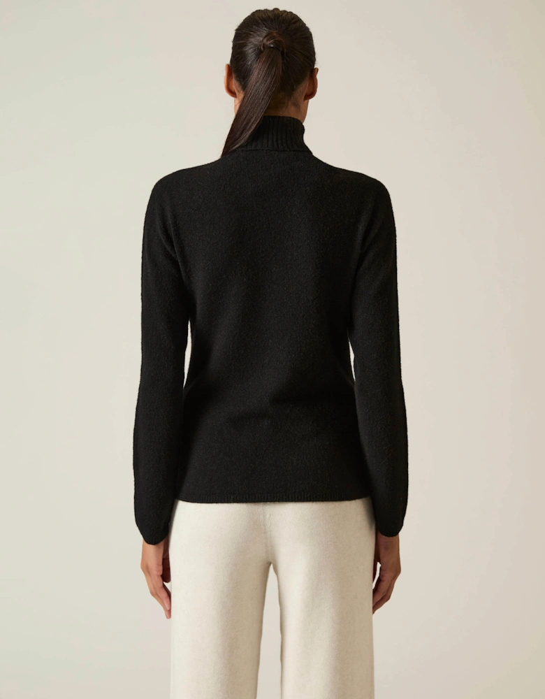 Black Polo Neck Jumper
