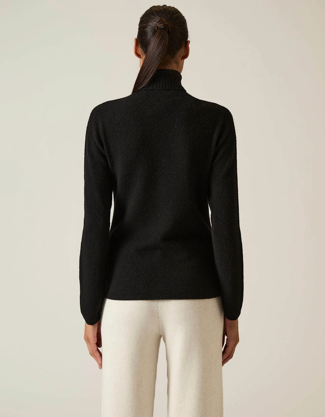 Black Polo Neck Jumper