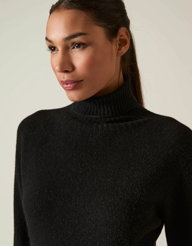 Black Polo Neck Jumper