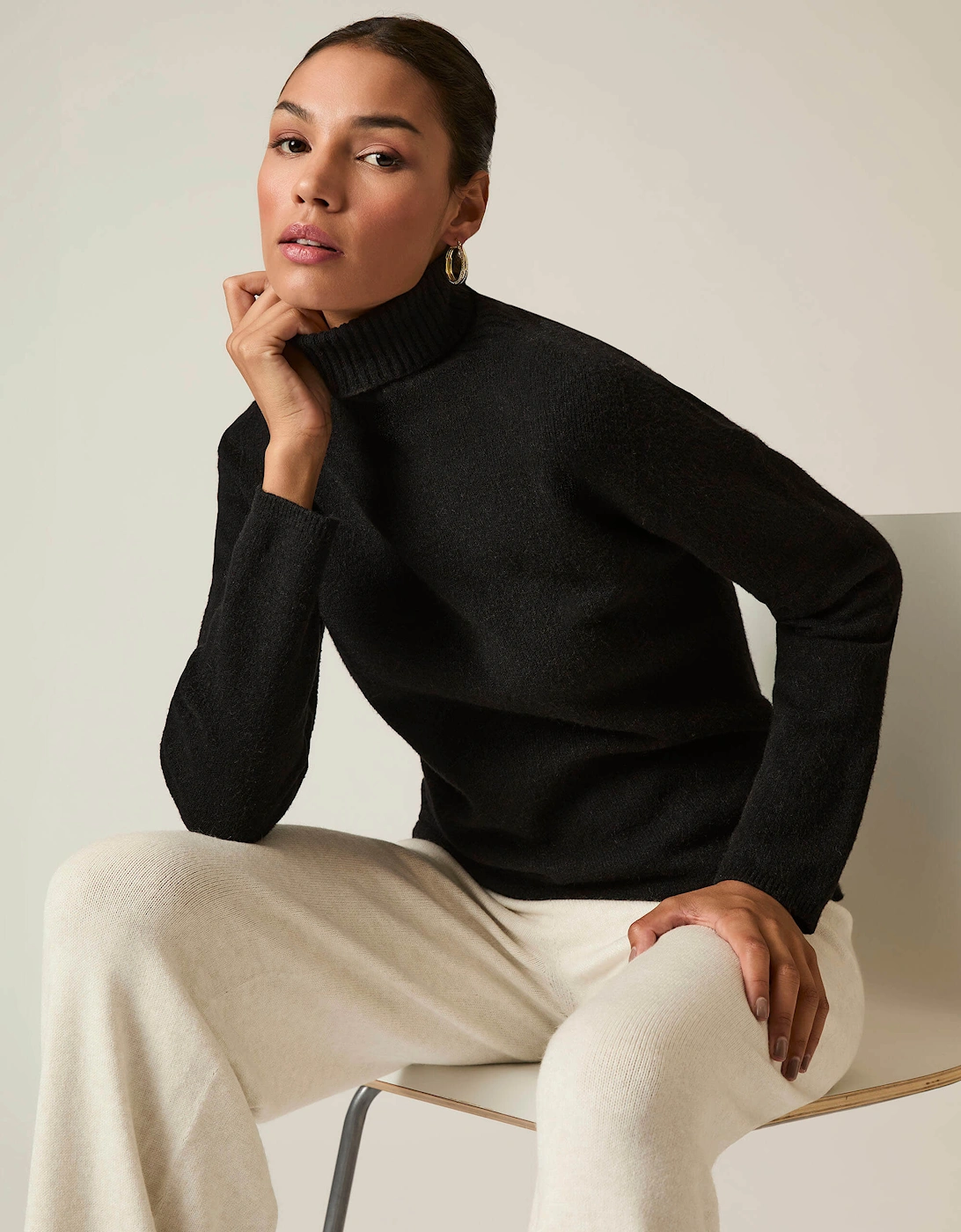 Black Polo Neck Jumper, 7 of 6