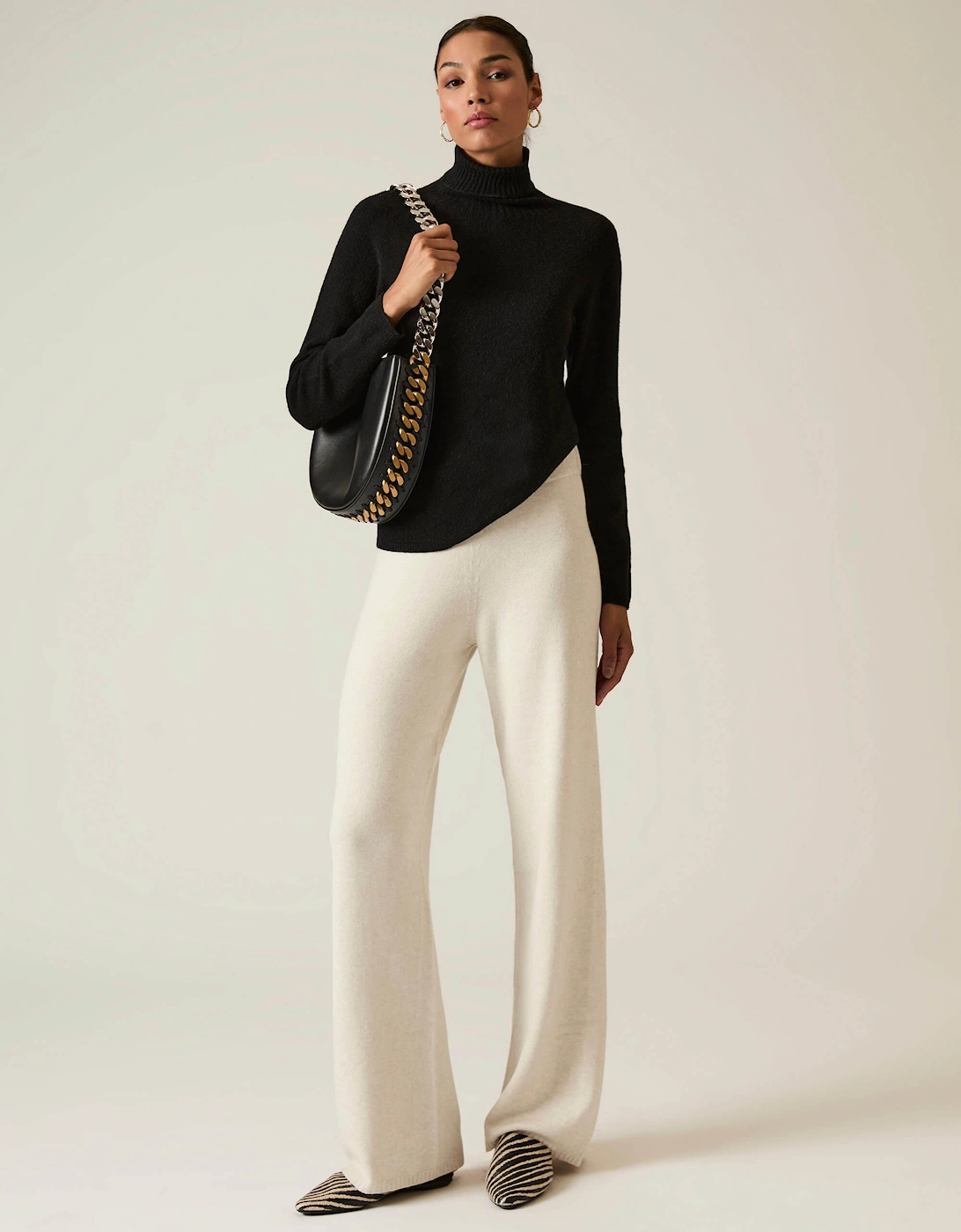 Black Polo Neck Jumper