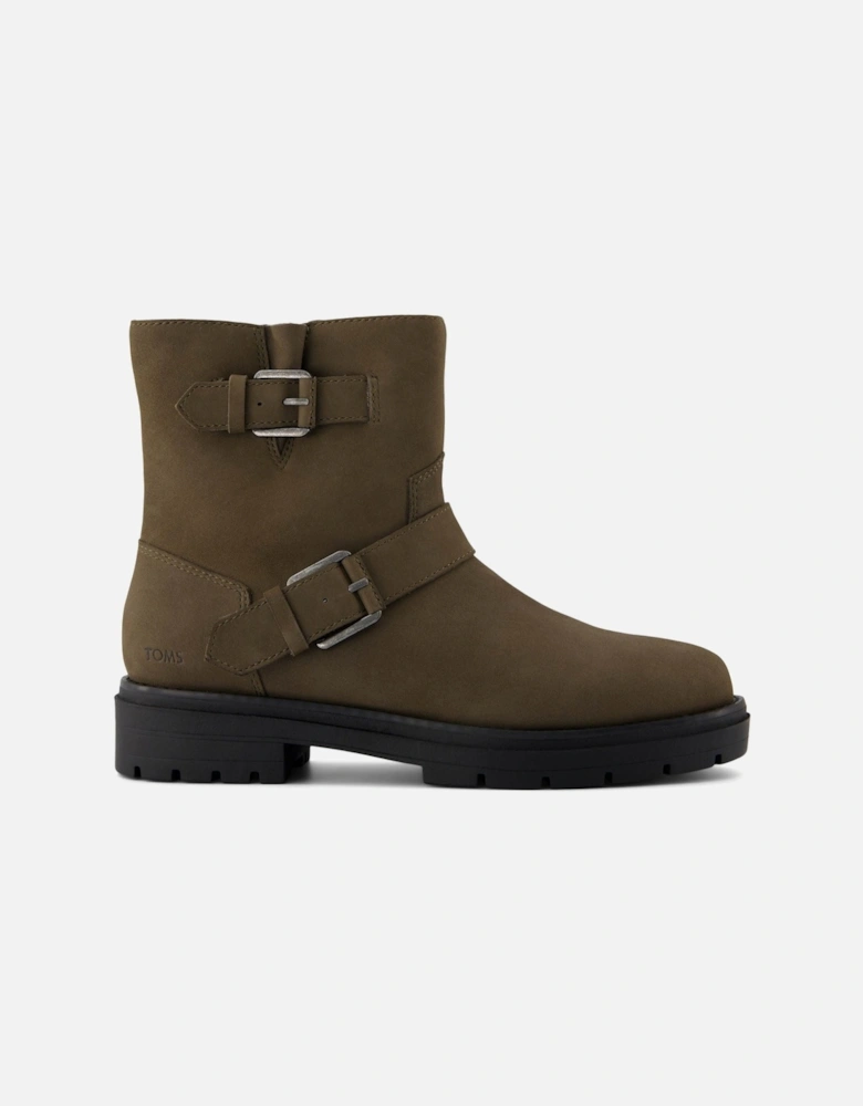 Ionie Moto Leather Women's Canteen Boots
