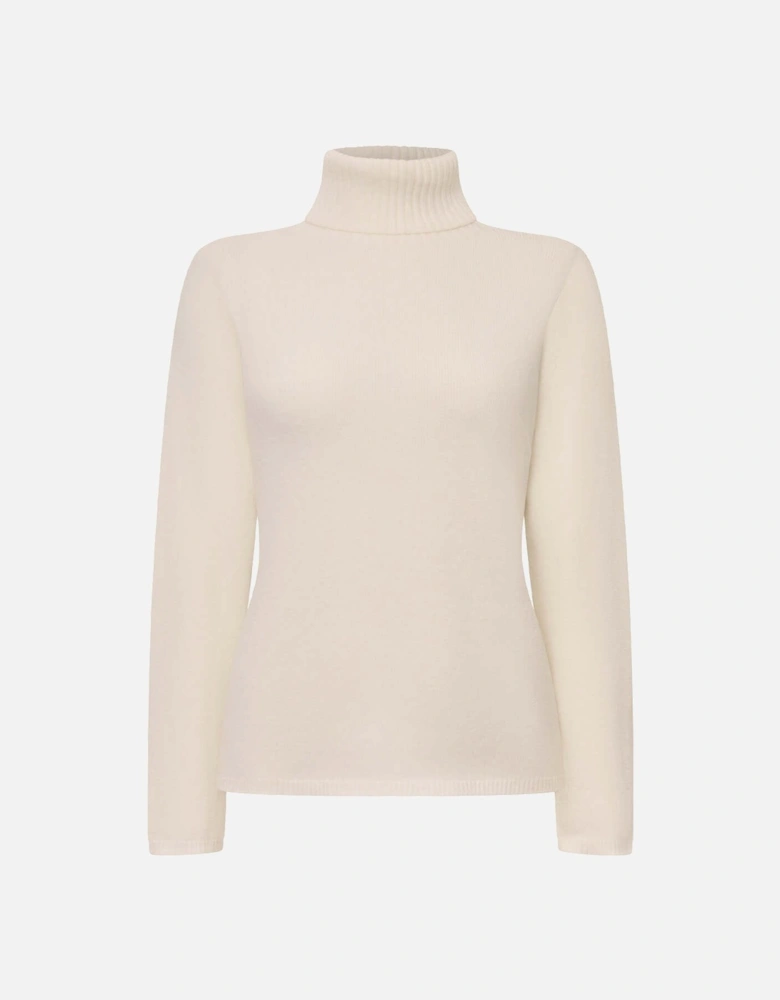 White Polo Neck Jumper