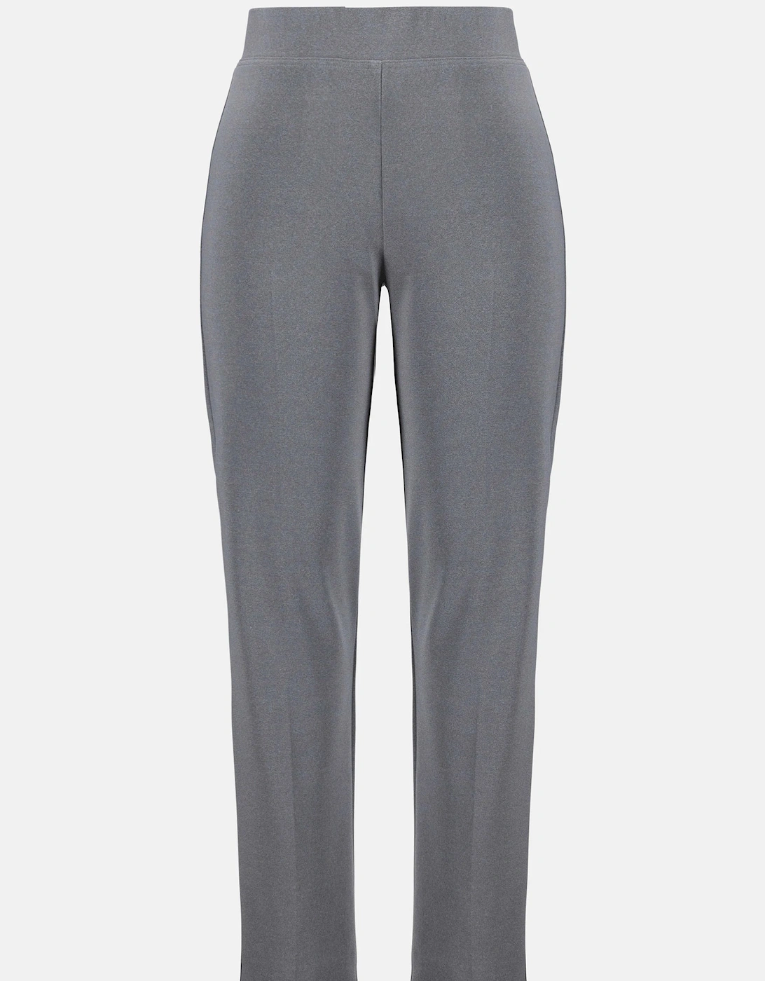 Melange silky knit straight leg pull on pants