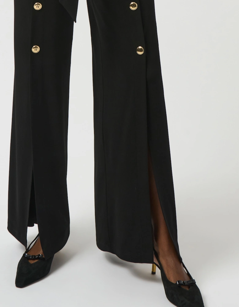 Moss crepe wide leg jumpsuit
