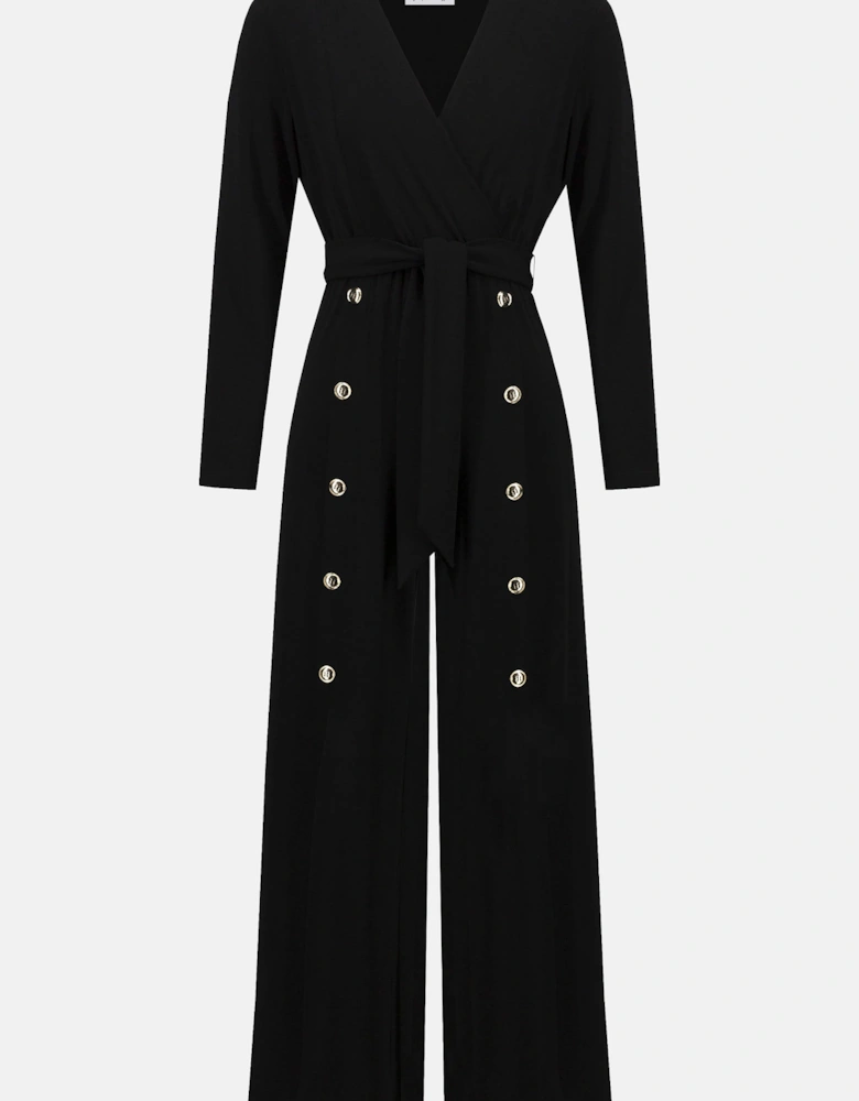 Moss crepe wide leg jumpsuit