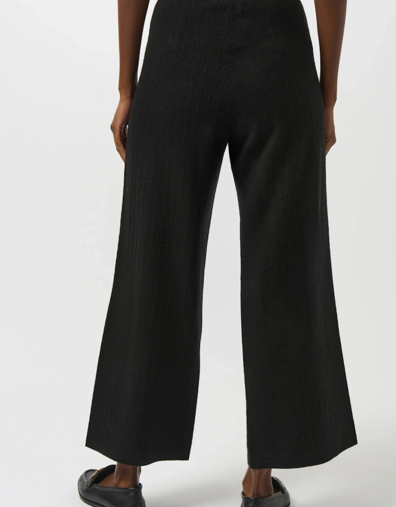 Sweater knit straight leg pants
