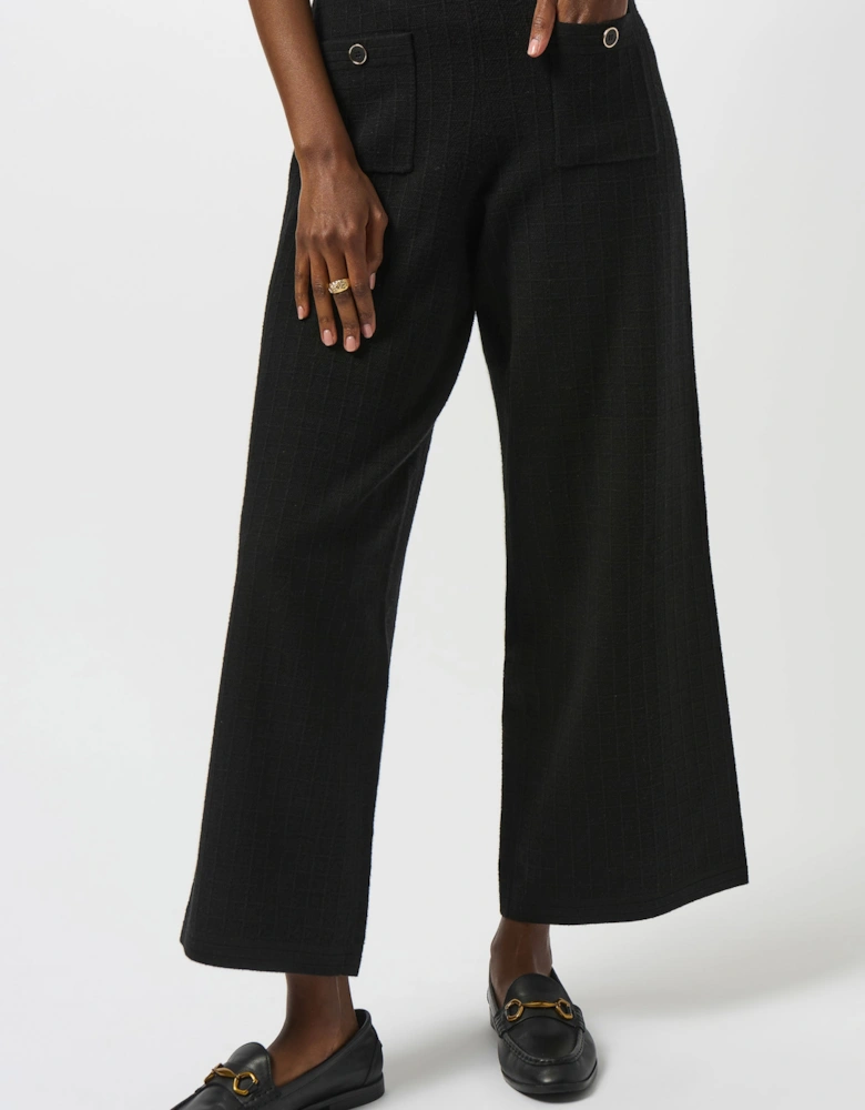Sweater knit straight leg pants