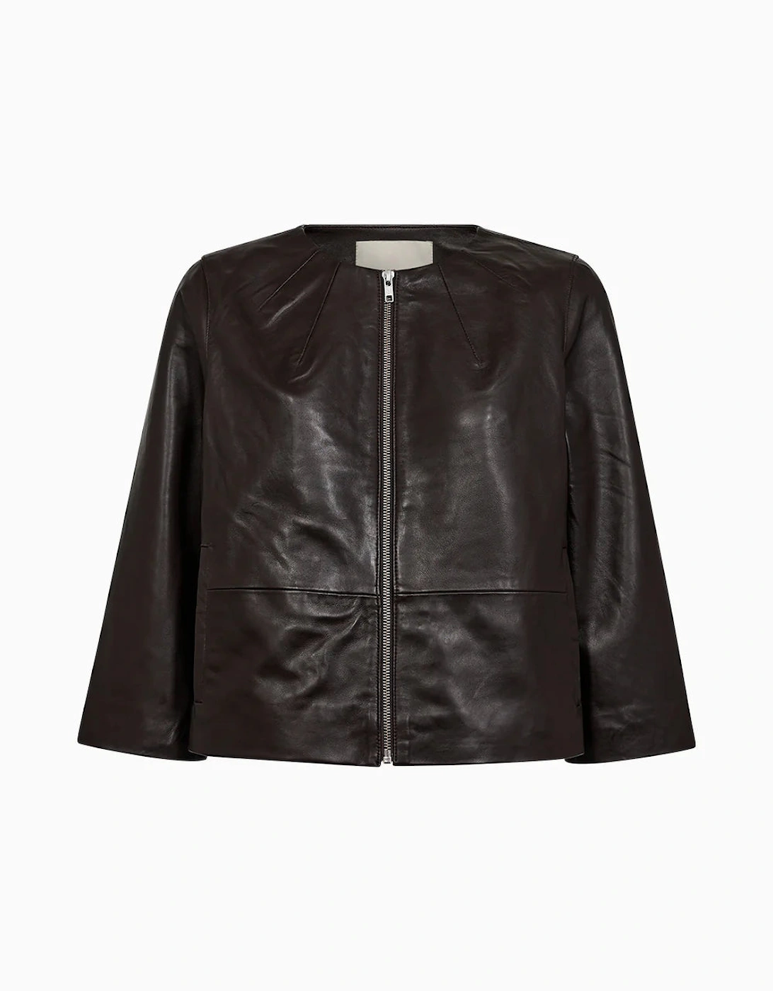 Lanni leather 3/4 sleeve leather jacket